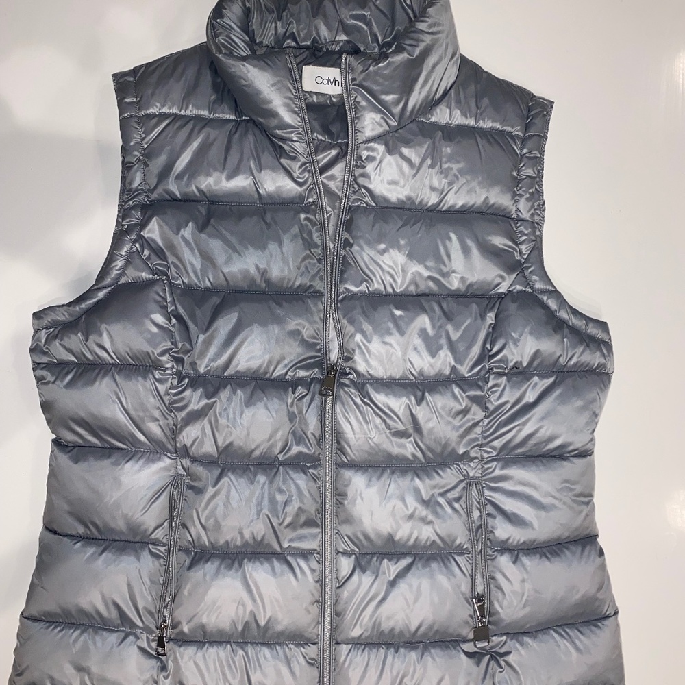 Women's Calvin Klein Silver Vest